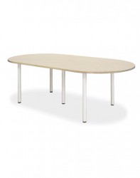 Bàn họp chân sắt trụ tròn 2.4m nội thất 190 BH24-CT