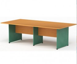 Bàn gỗ họp chữ nhật màu vàng xanh SVH2412CN