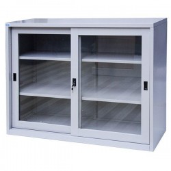 Tủ sắt cánh kính đựng hồ sơ văn phòng Hòa Phát TU88GCK