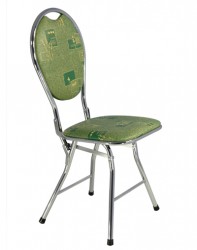 Ghế gấp văn phòng khung mạ mặt nhựa liền GG06M