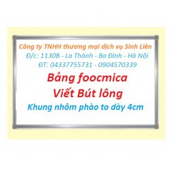 Bảng fooc khung nhôm phào to KT: 80x120cm