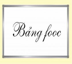 Bảng fooc trắng viết bút dạ nẹp nhôm to KT: 120x240cm