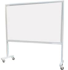 Bảng từ trắng có chân di động, KT: 130x120cm phào to