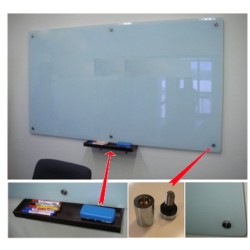 Bảng kính văn phòng viết bút dạ, chiều dài> 2m