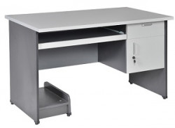 Bàn gỗ vi tính hộc liền màu ghi chì HP204SHL