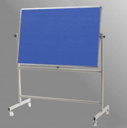Bảng nỉ ghim 2 mặt lật 360 độ chân di động, kích thước: 120x200cm