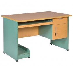 Bàn vi tính gỗ hộc liền màu vàng xanh SV204HL