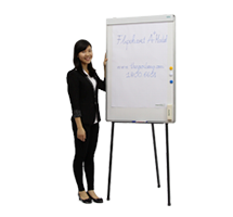 Bảng Flipchart chân rút gọn 700x1000 - Tân Phát