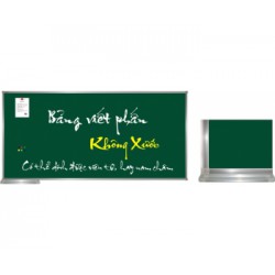Bảng từ xanh viết phấn 120x270cm phào to