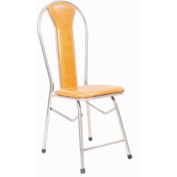 Ghế gấp inox Phú Mỹ GT12 đệm da simily