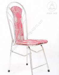 Ghế xếp inox có lưng tựa phú mỹ đệm nỉ G22ni