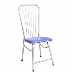 Ghế gấp inox đệm giả da G02