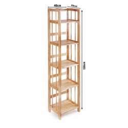 Kệ sách gỗ 5 tầng kích thước 40cmx28cmx158cm