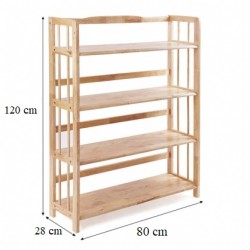 Kệ để sách giá rẻ 4 tầng rộng 80cm