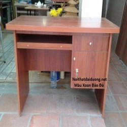 Bàn làm việc văn phòng BVT10 Min- Màu xoan đào đỏ