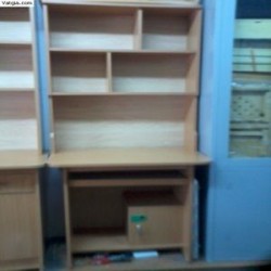 Bàn làm việc liền giá sách BLG08- Màu vàng