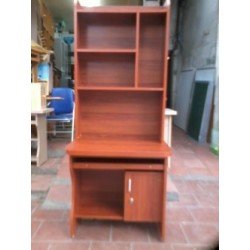 Bàn làm việc liền giá sách BLG08Min- Màu xoan đào đỏ