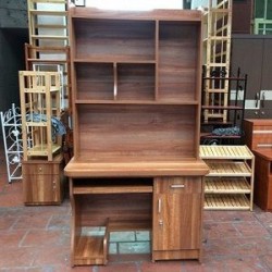 Bàn học liền giá sách BLG10 - Màu xoan đào