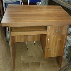 Bàn làm việc gỗ dài 1m BLV10màu xoan đào