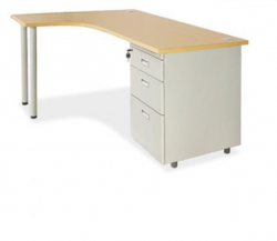 Bàn làm việc văn phòng rộng 1m40 lệch trái NT190 BLT14CT-HS3