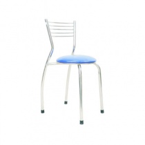 Ghế cà phê inox đệm giả da GC05