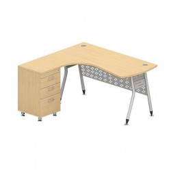 Bàn chân sắt văn phòng Hòa Phát lượn góc HRL1450C1Y1