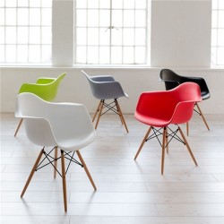 Ghế cafe nhựa chân gỗ GCF48