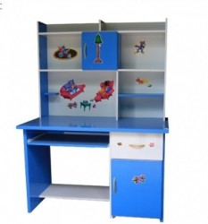 Bàn học sinh liền giá nhựa xanh BLG10NX