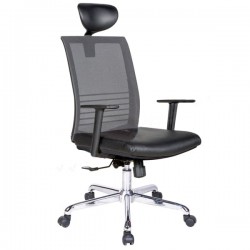 Ghế giám đốc tựa lưới chân sao xoay hợp kim GL321HK