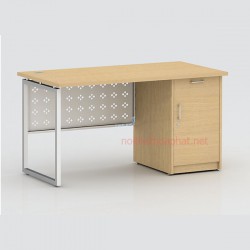 Bàn làm việc chân sắt mặt gỗ hòa phát HR140HLC2Y1