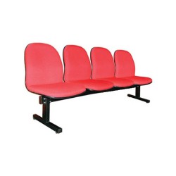 Ghế phòng chờ tựa nỉ chân sơn giá rẻ PC204N-T1S