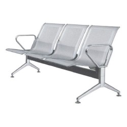 Ghế dài 3 chỗ ngồi chờ khung inox hòa phát GPC04I-3