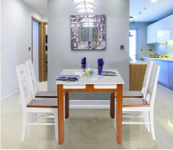 Bộ bàn ăn 6 ghế phòng ăn HGB64A + 6HGG64