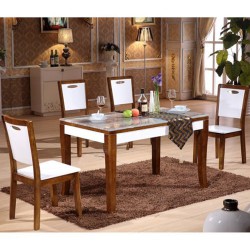 Bộ bàn ghế gỗ ăn cơm cao cấp BA130 + 4GA130