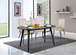 Bộ bàn 4 ghế ăn cơm mặt kính đẹp B59 + 4G59