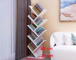 Kệ gỗ đẹp trang trí kiểu xương cá GS5T