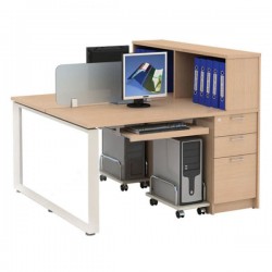 Bàn làm việc nhân viên module 4 người HRMD09