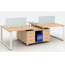 Cụm bàn làm việc nhân viên 4 người HRMD10