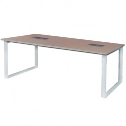 Bàn họp chân sắt mặt gỗ giá rẻ HRH2412C5