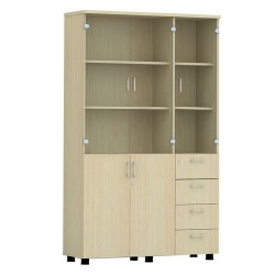 Tủ gỗ 3 buồng đựng hồ sơ giá rẻ AT1960-3G4D