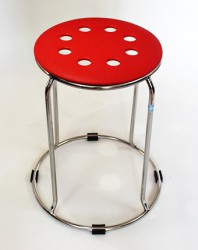 Ghế đôn inox thấp mặt nhựa D19