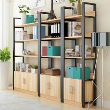 Tủ kệ để đựng sách đứng bằng gỗ và sắt TKS01