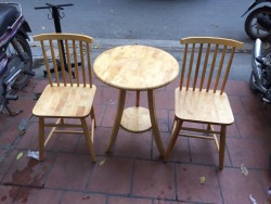 Bộ bàn ghế gỗ cafe 01 bàn 2 ghế BGCFG01