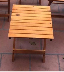 Bàn gấp cafe gỗ tự nhiên BCFG01