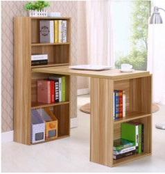 Bàn học có giá sách bằng gỗ BGK02