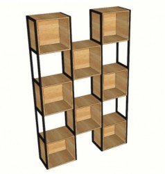 Kệ giá sách khung sắt trang trí KGS07