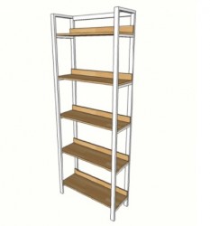 Kệ sắt để tài liệu 5 tầng đợt gỗ KGS08