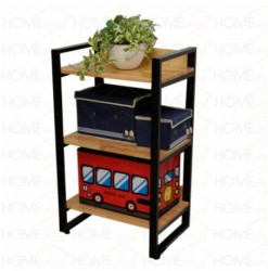 Kệ sắt đợt gỗ tự nhiên mini KGS15