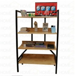 Giá kệ sắt để đồ 4 tầng 4 đợt gỗ KGS16 (Gỗ tự nhiên)