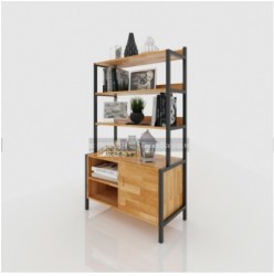 Tủ kệ sắt đựng sách và đồ trang trí TKS03